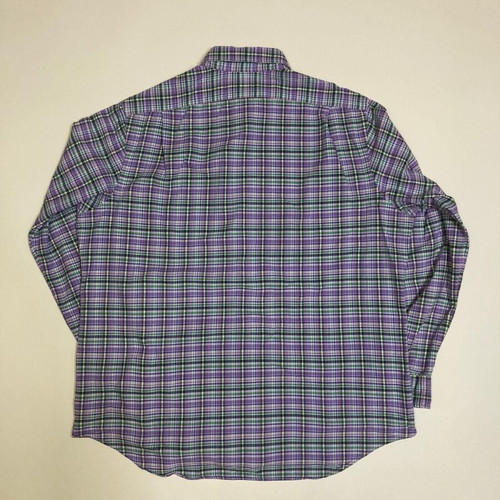 Ralph Lauren 90s Oxford shirt XXL green purple blocked with purple pony