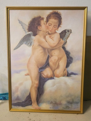 Painting like new with angels 70×50