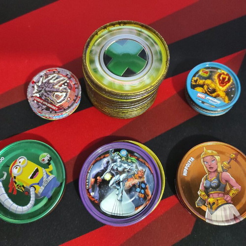 Metal caps used Megaman Marvel Chipicao small and large