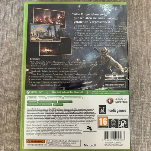 Deadfall Xbox 360 game used, complete