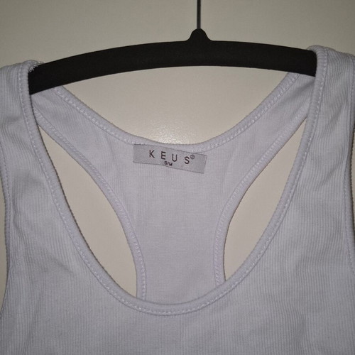 Keus Sports Bra like new, white and black, S/M, cotton