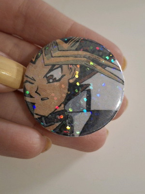 Handmade Yugi pin with foil new