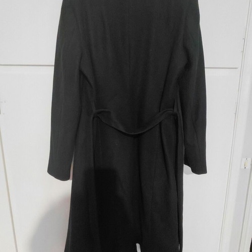Ted Baker Rose Mid Length Wool Wrap Coat new, black, size XL