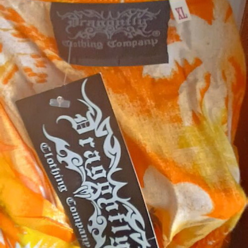 Hawaiian summer shirt new, size XL, orange
