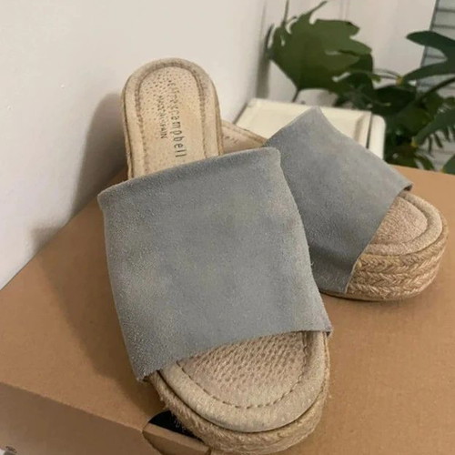 Jeffrey Campbell platform sandals size 36, like new, suede, light blue