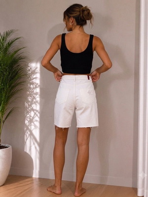 White Bermuda shorts