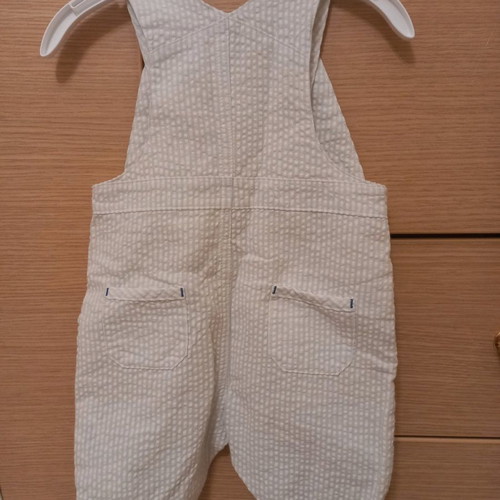 Mothercare overalls 3-6 months new, striped white-blue