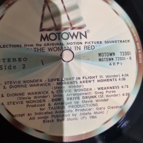 The Woman in Red vinyl used
