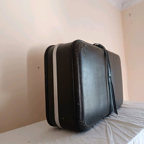 Vintage suitcase used, black