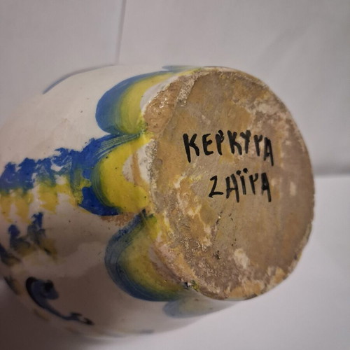 Zaira Digeni-Beza handmade ceramic vase Corfu 1960–70