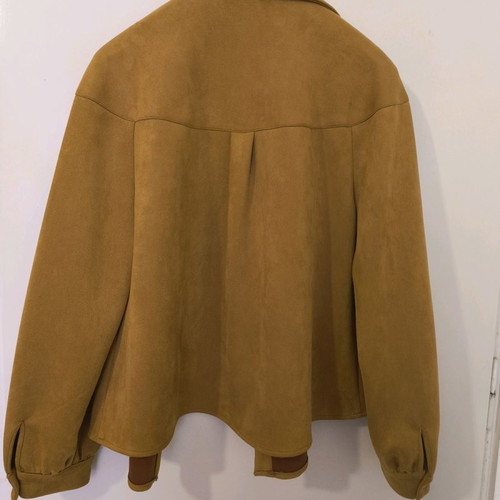 Suede shirt jacket with fringes Forever 21 plus size like new
