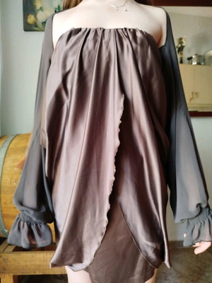 Lynne strapless mini dress new with bolero brown small-medium