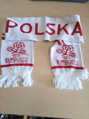 Polonia national team collectible scarf EURO 2012 Poland-Ukraine