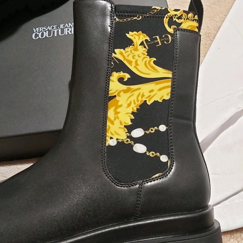 Versace Jeans Couture boots size 39 new, black, oversized