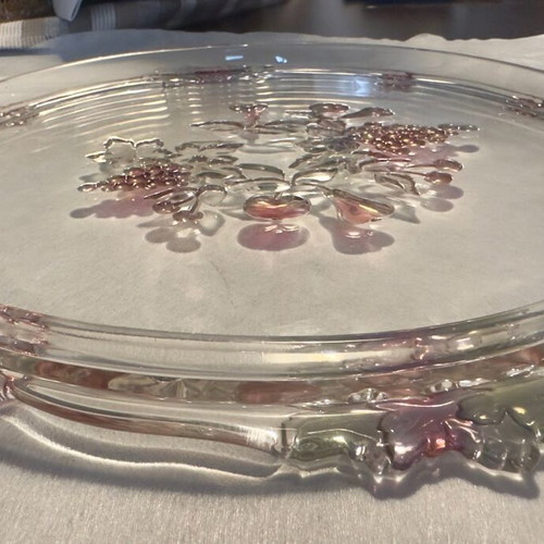 WALTHERCYSTAL fruit bowl new, pressed glass decorative