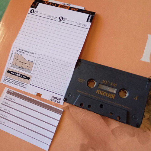 Maxell MX-S60 metal cassette used, high resonance damping