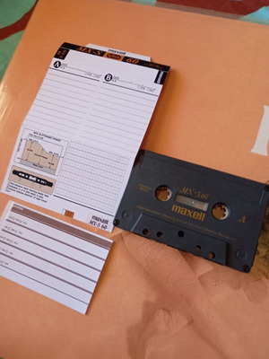Maxell MX-S60 metal cassette used, high resonance damping