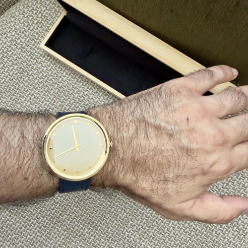Vejrhøj Limited Edition Maple Wood Steel Watch Like New