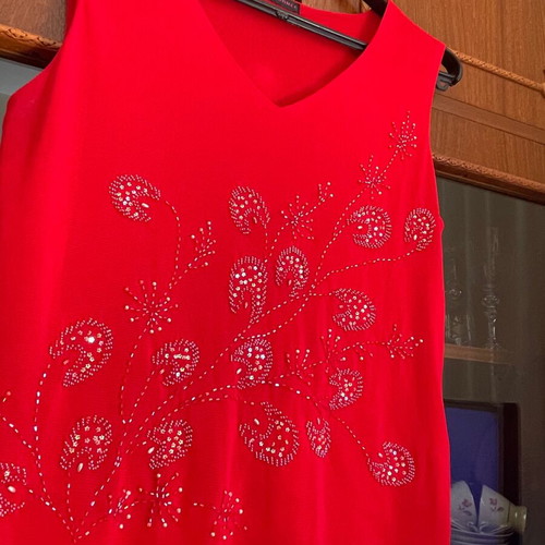 Vintage embroidered blouse size M L XL like new