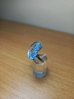 Silver ring new, size 59