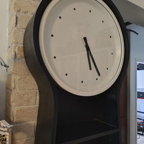 IKEA PS Pendel vintage wall clock with shelves like new design piece