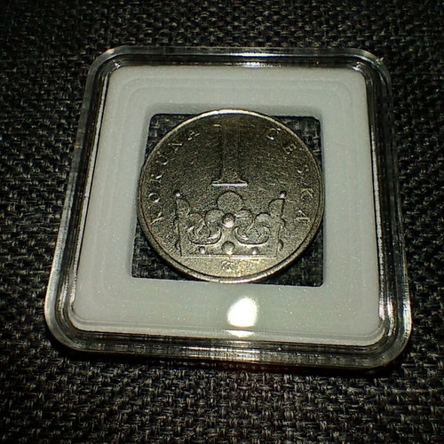 Czech Republic 3-coin collector set, 1 Kč 1993 first year