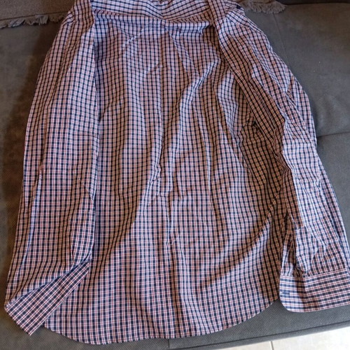 Portobellos shirt like new, size L, white and blue