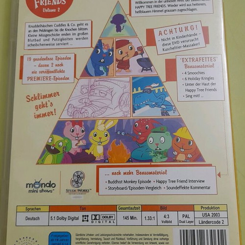 Happy Tree Friends DVD new, dubbed, thriller animation