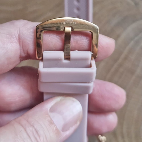Lofty's Dusty Pink Women's Watch like new, silicone strap