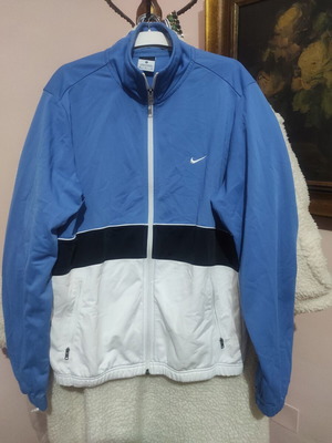 Nike men's vintage jacket size M like new, blue and white