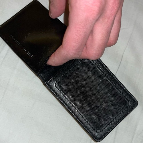 Nixon card wallet, high quality leather, black
