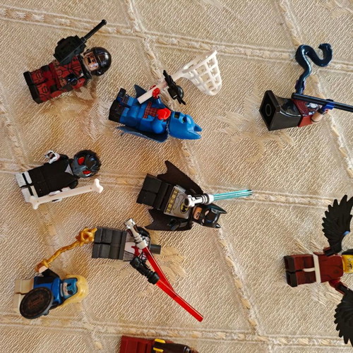 Lego figures used, various pieces