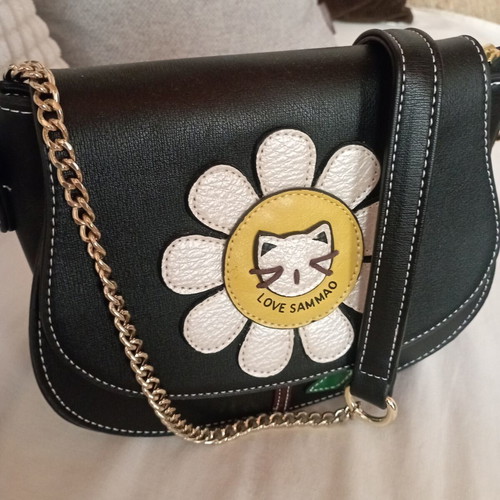 Women's shoulder bag like new, black, crossbody