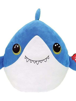 Squishy Beanies λούτρινο καρχαρίας μπλε 38εκ καινούργιο