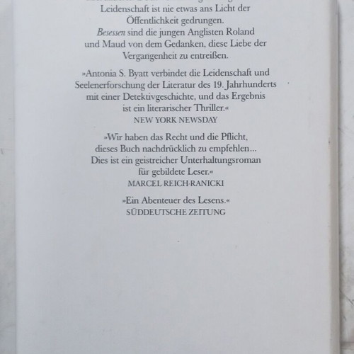 Antonia S. Byatt Besessen novel