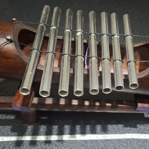 Traditional Ethnic Bamboo Metallophone Xylophone, handmade