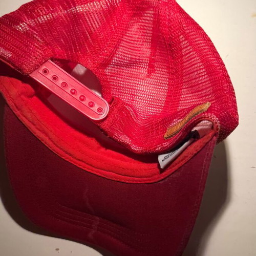 Emerson Trucker Cap used, size 58, red and white