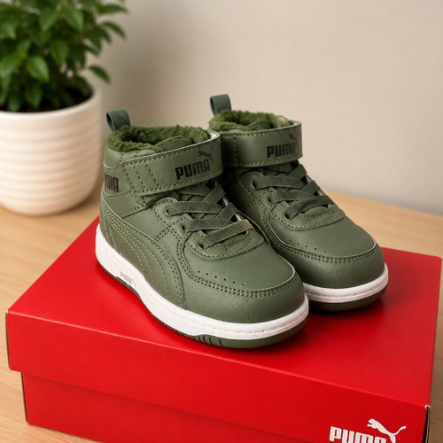 Puma kids boots, green