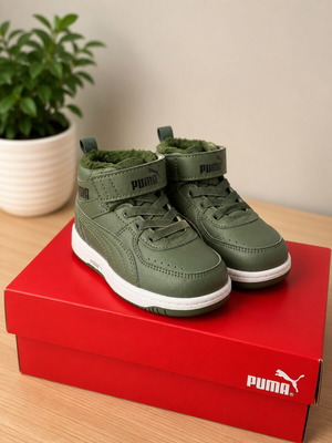 Puma kids boots, green