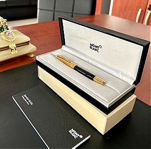 Στυλό Mont Blanc χρυσό στο κουτί του 1:1