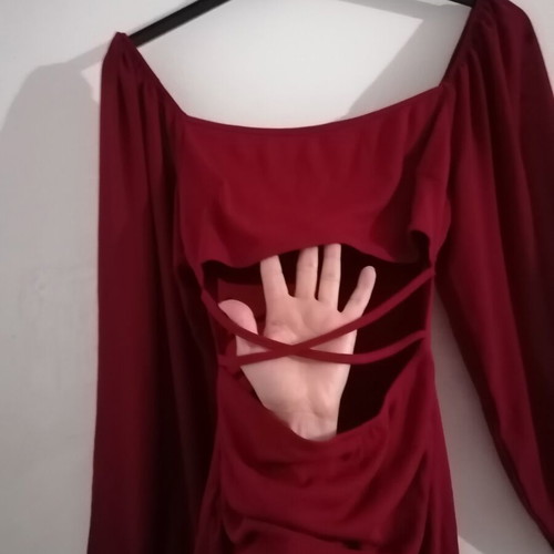 Mini evening dress Shein burgundy size M like new