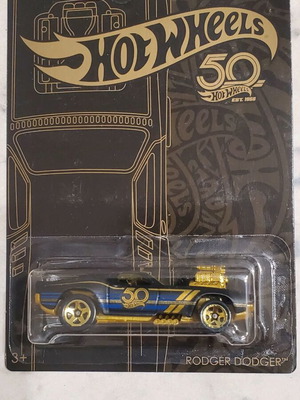 Hot Wheels Rodger Dodger συλλεκτικό αυτοκινητάκι 50ης επετείου, Σφραγισμένο
