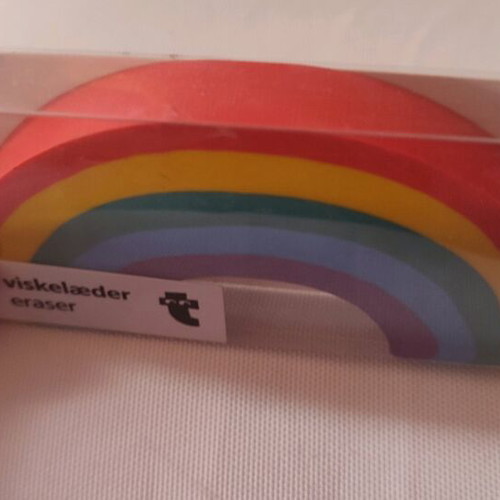 Big rainbow eraser new in original packaging