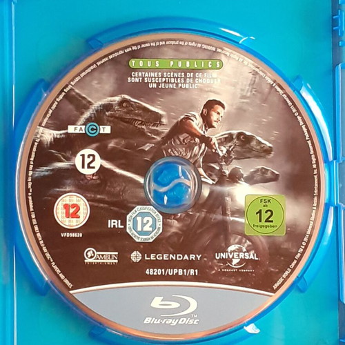 Jurassic World Blu-Ray like new, English subtitles