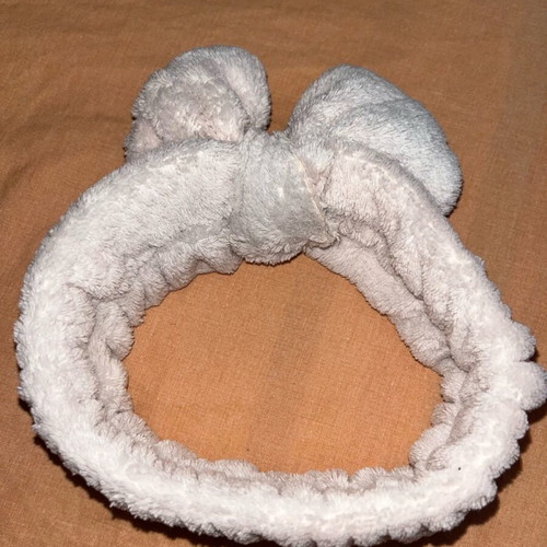 Elastic hair clip like new, pink