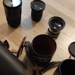 Camera lenses like new with cases