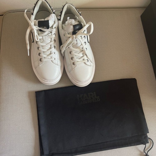 Karl Lagerfeld leather sneakers like new, white, size 35