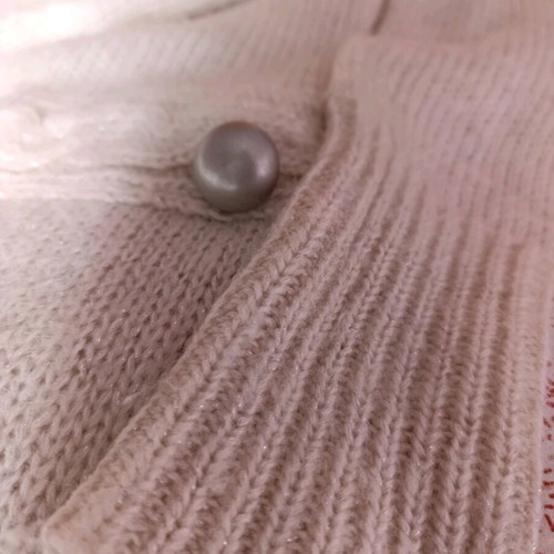 Morgan knitted wrap dress like new, beige mohair blend