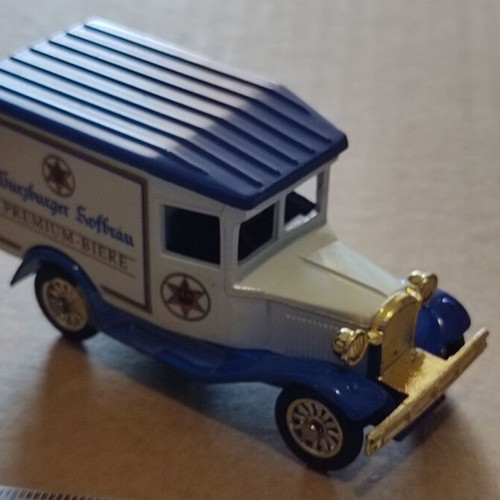 Antique beer advertising truck, metal model