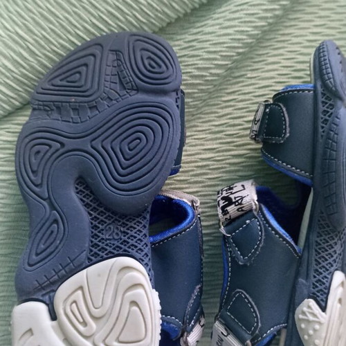 Boys' sandals used blue-gray size 28
